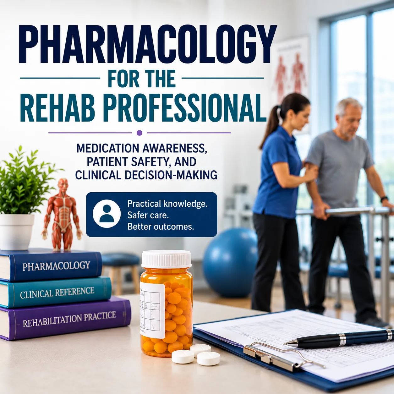 Pharmacology for the Rehab Professional course cover