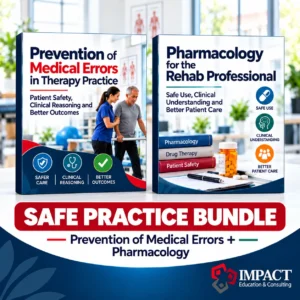 Safe Practice Bundle graphic: Prevention of Medical Errors plus Pharmacology